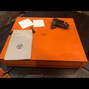 Hermès box, ribbon and packing materials